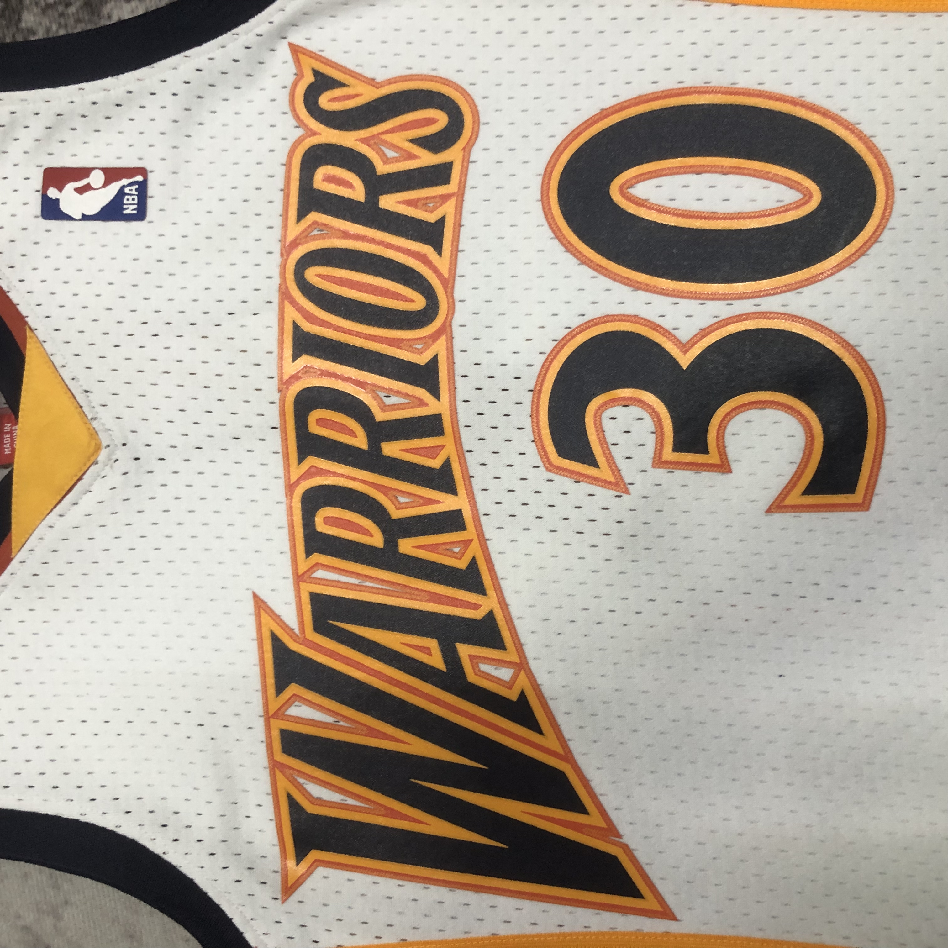 M&N 09-10 WARRIORS  SW White 30#CURRY/ 09-10 勇士队30#CURRY