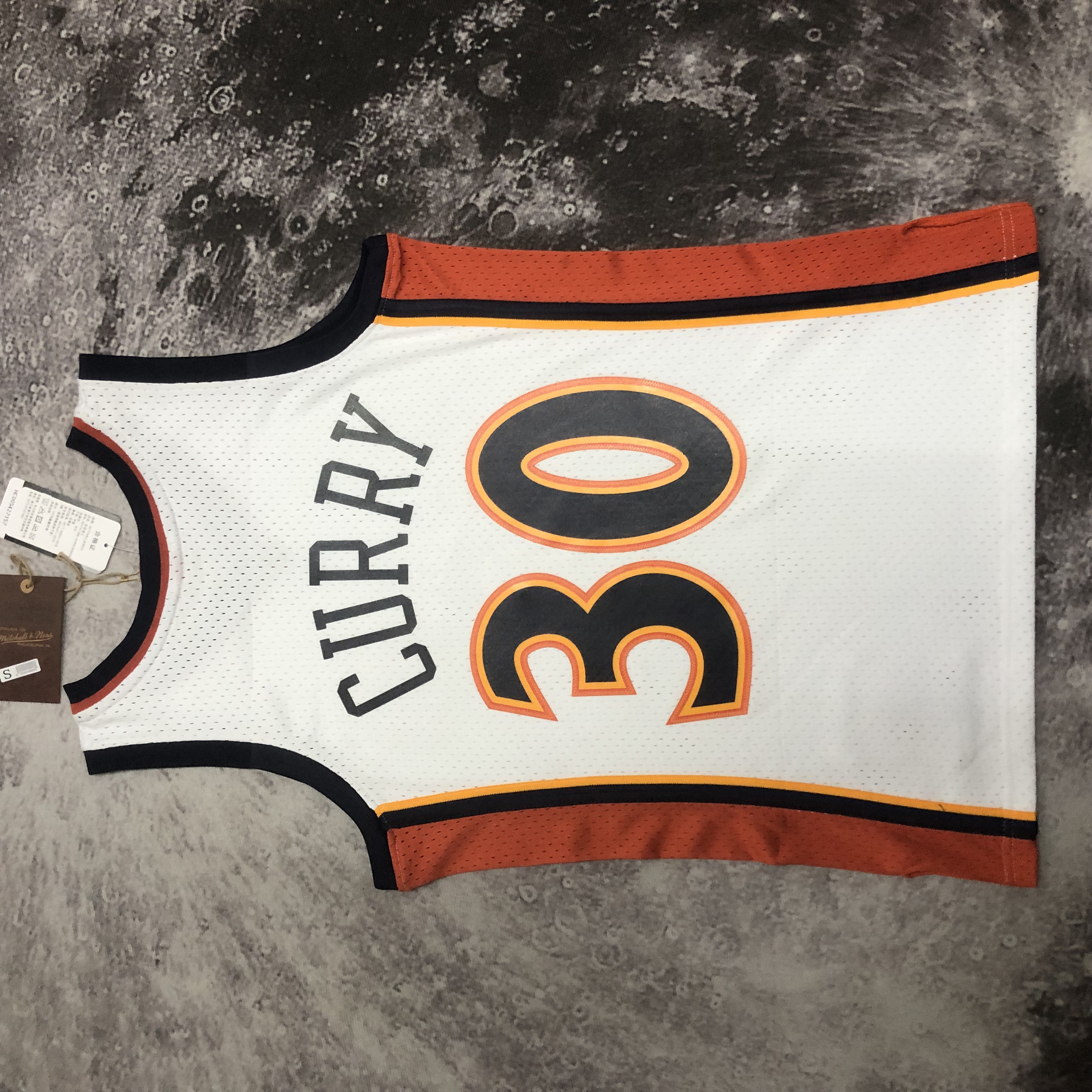 M&N 09-10 WARRIORS  SW White 30#CURRY/ 09-10 勇士队30#CURRY