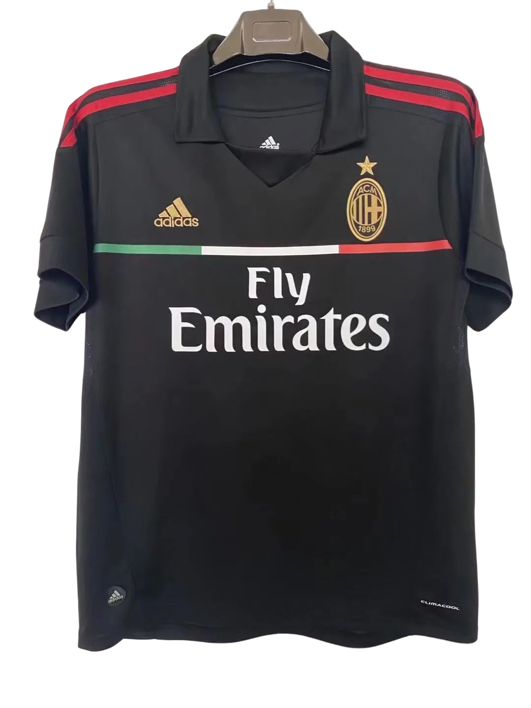 11-12 AC Milan Third Black Retro Fans Jersey/11-12 AC米兰第二客场
