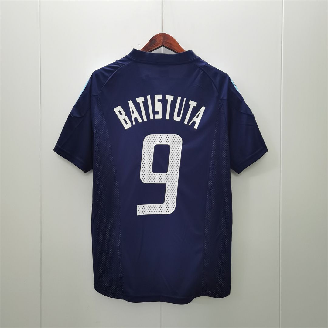 2002 Argentina Away Retro Jersey/2002 阿根廷客场