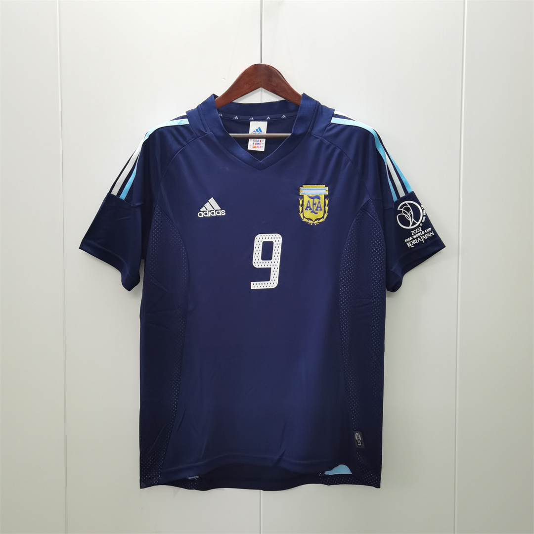 2002 Argentina Away Retro Jersey/2002 阿根廷客场