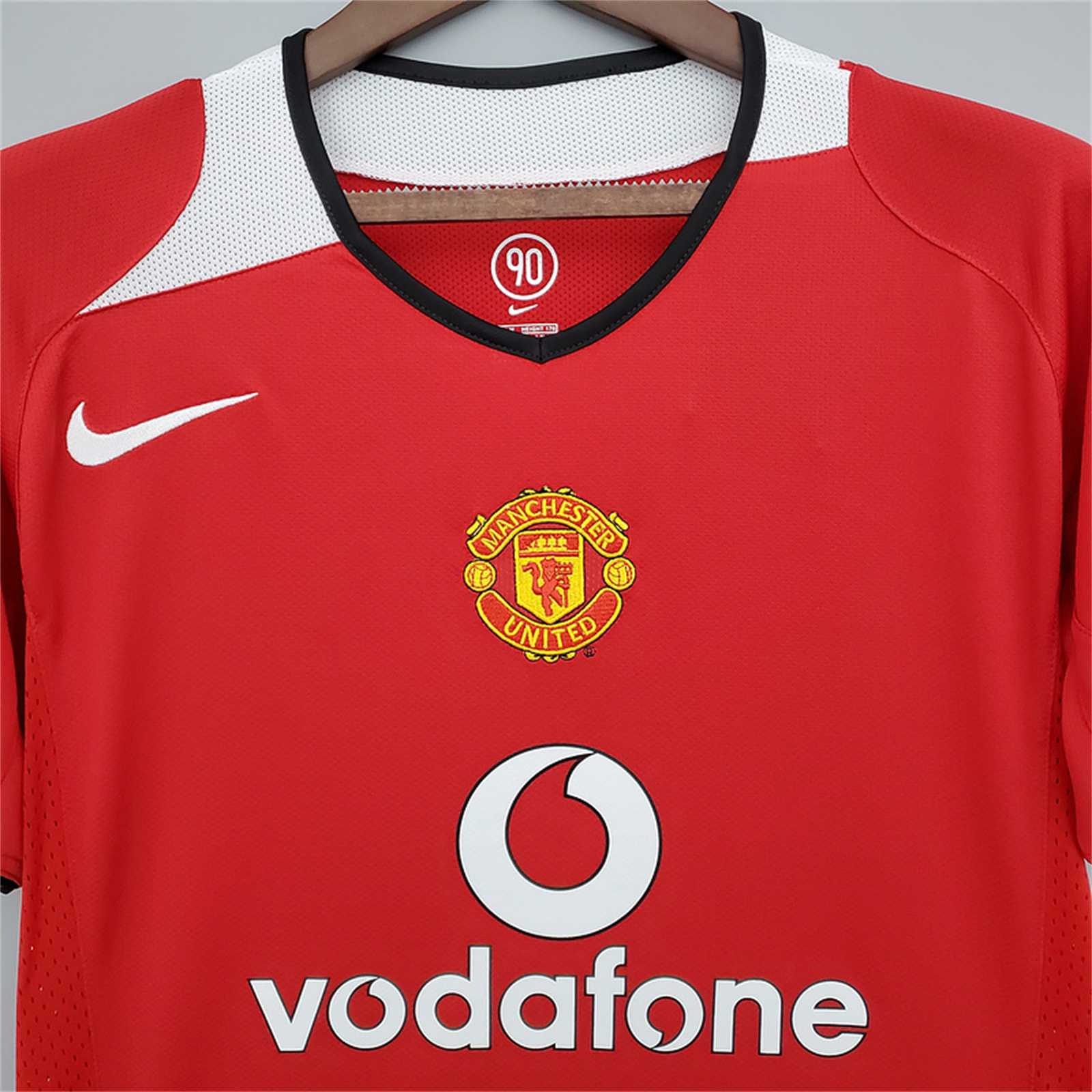 04-06 Manchester United Home Red Retro Jersey with 7#RONALDO/04-06 曼联主场7号罗纳尔多