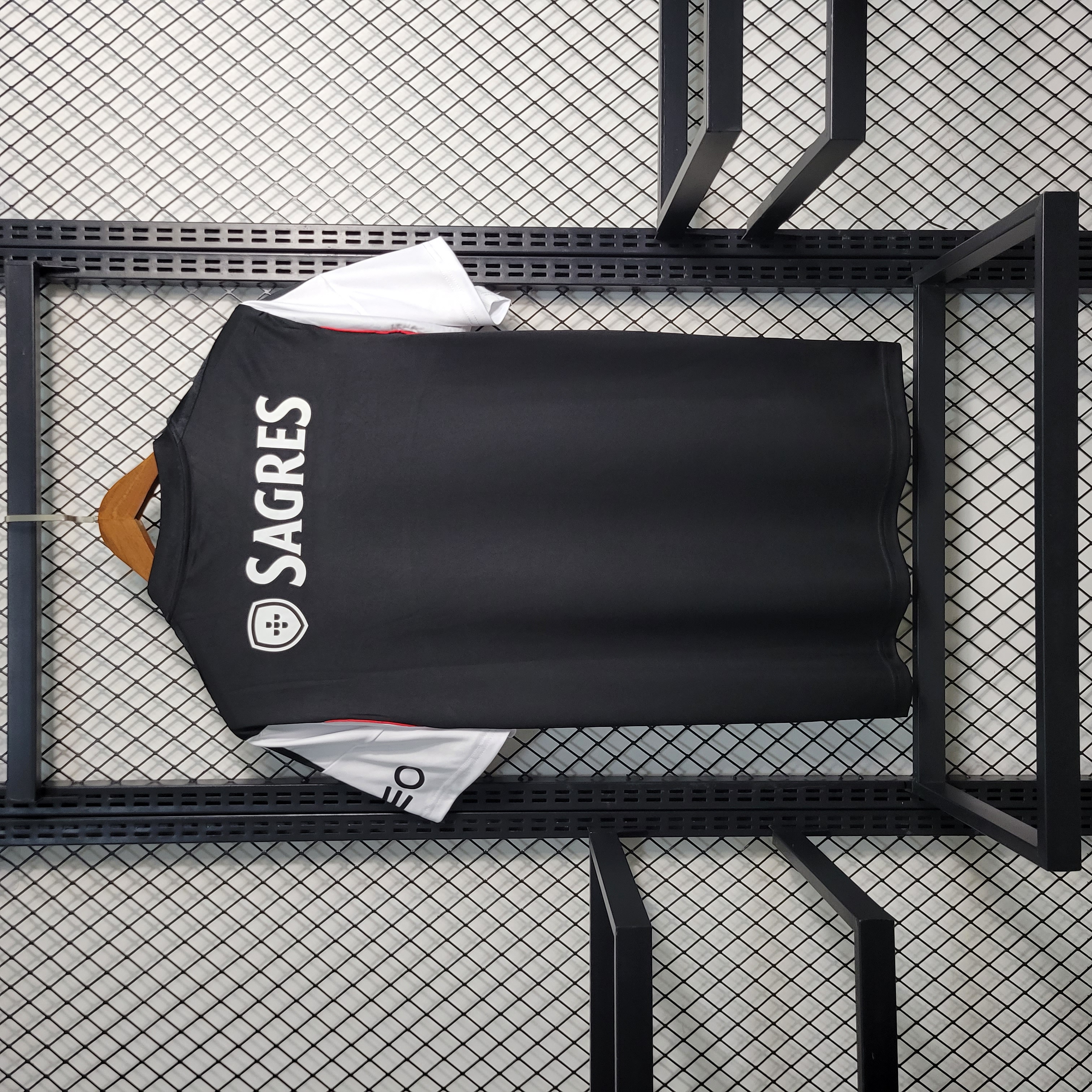 13-14 Benfica Black and White Retro Jersey/13-14 本菲卡复古