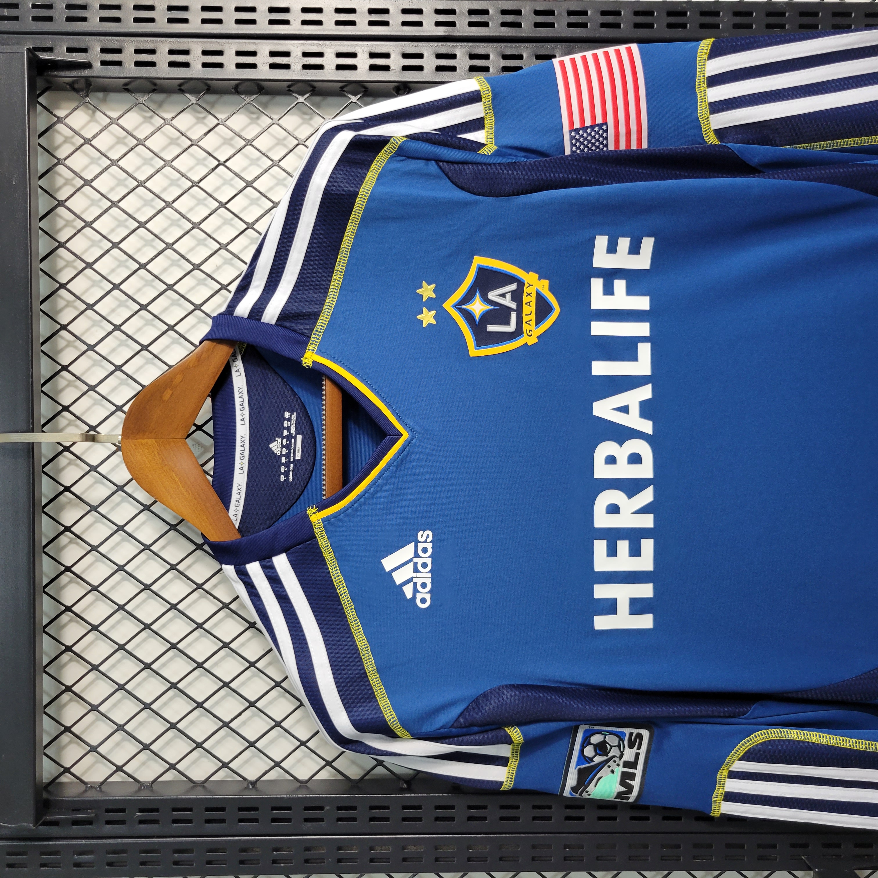 11-12 LA Galaxy Blue Retro Long Sleeve Jersey/11-12 洛杉矶银河长袖