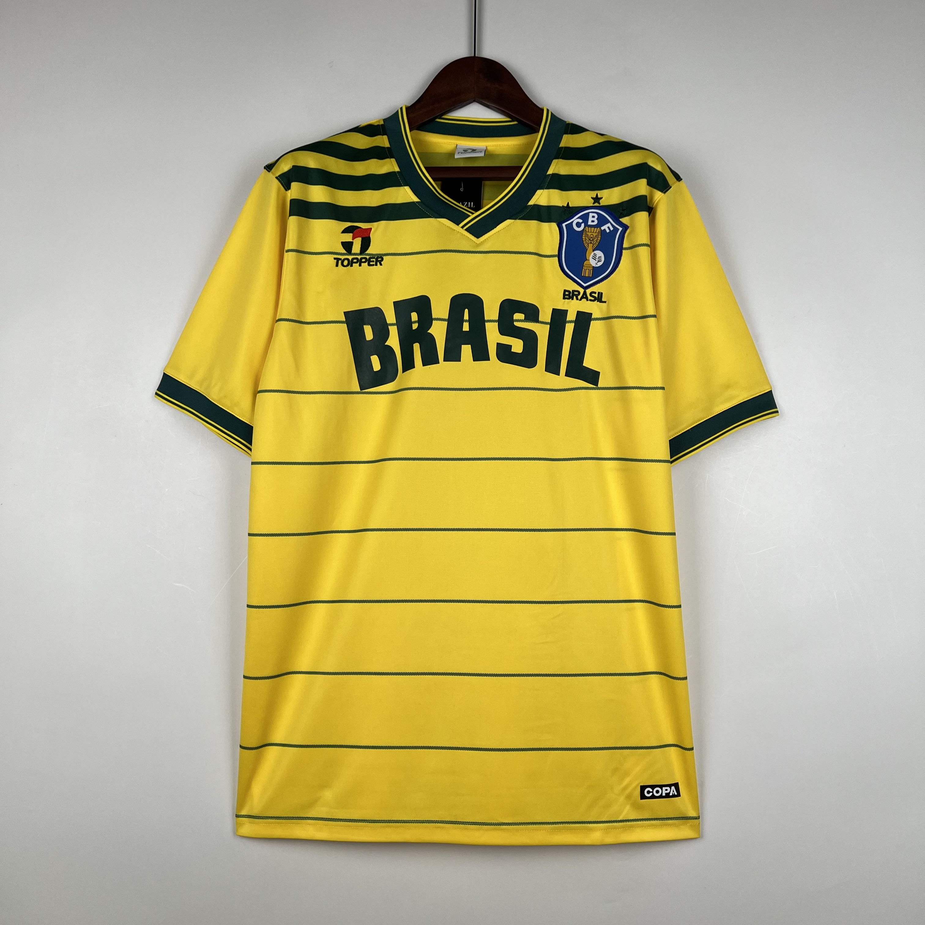1984 Brazil Home Retro Jersey/1984 巴西主场