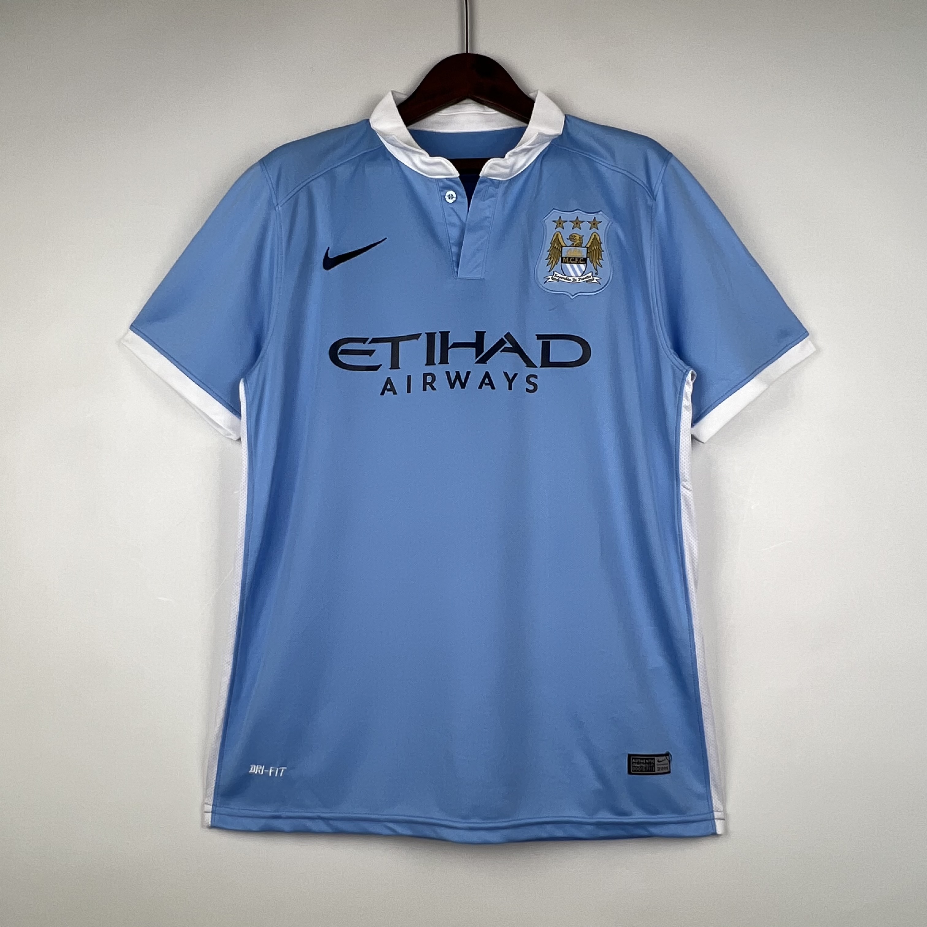 2015-16 Manchester City Home Retro Jersey/15-16 曼城主场
