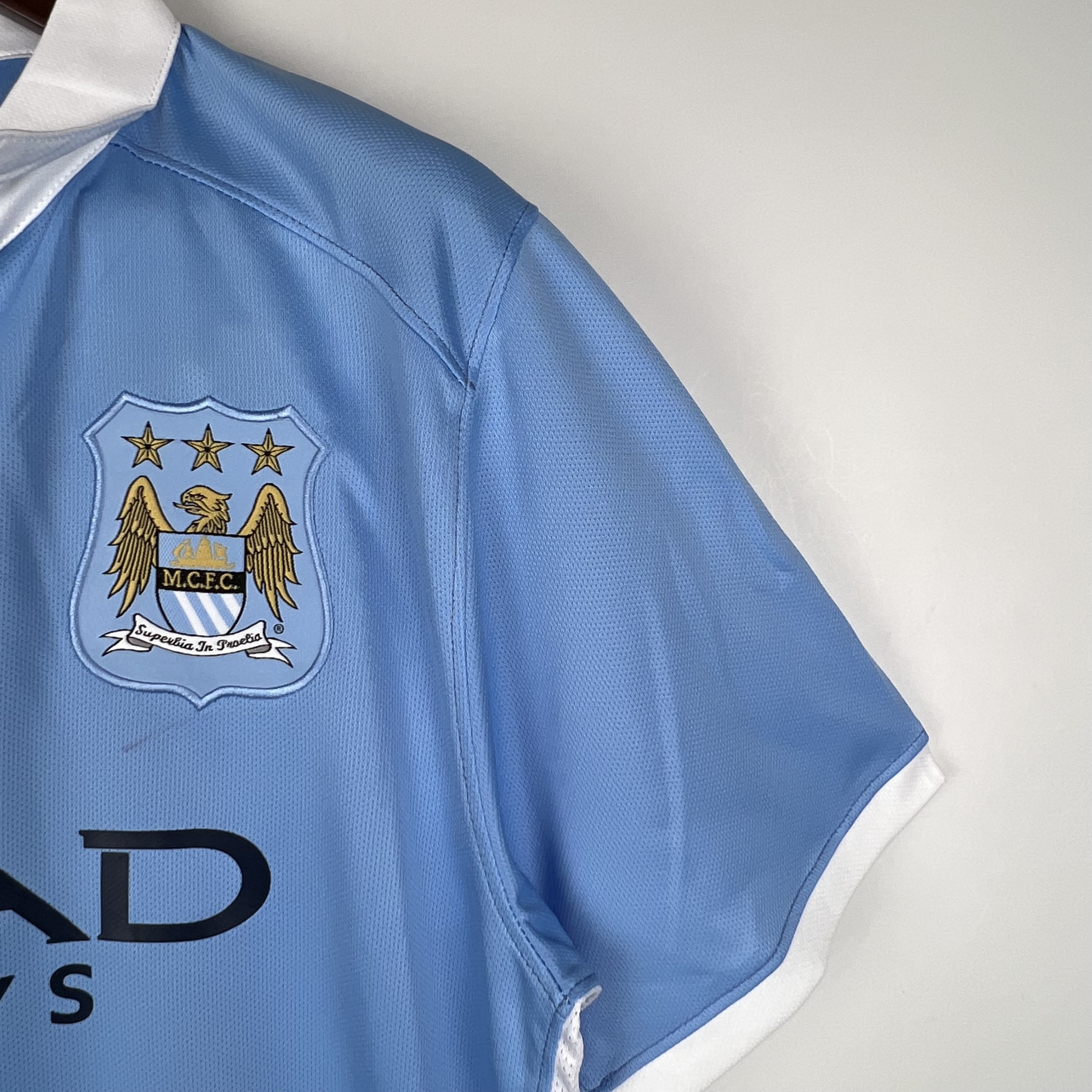 2015-16 Manchester City Home Retro Jersey/15-16 曼城主场