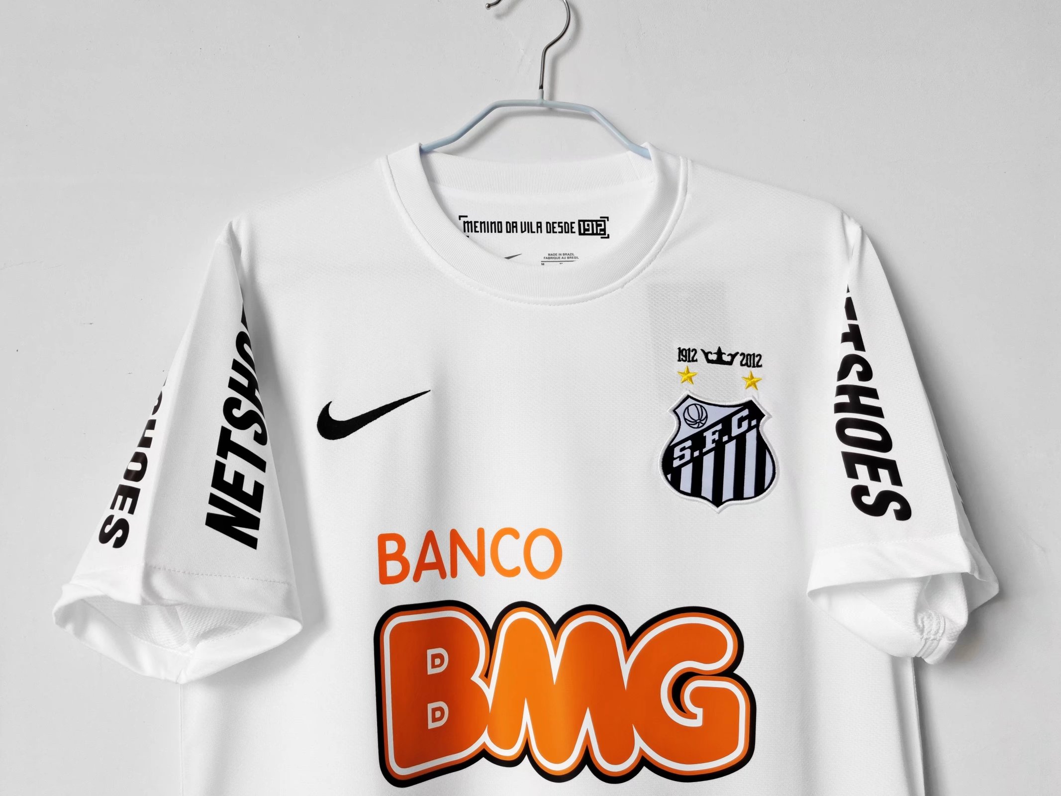 2013 Santos Home Retro Jersey/2013 桑托斯主场（无肩部广告款式）