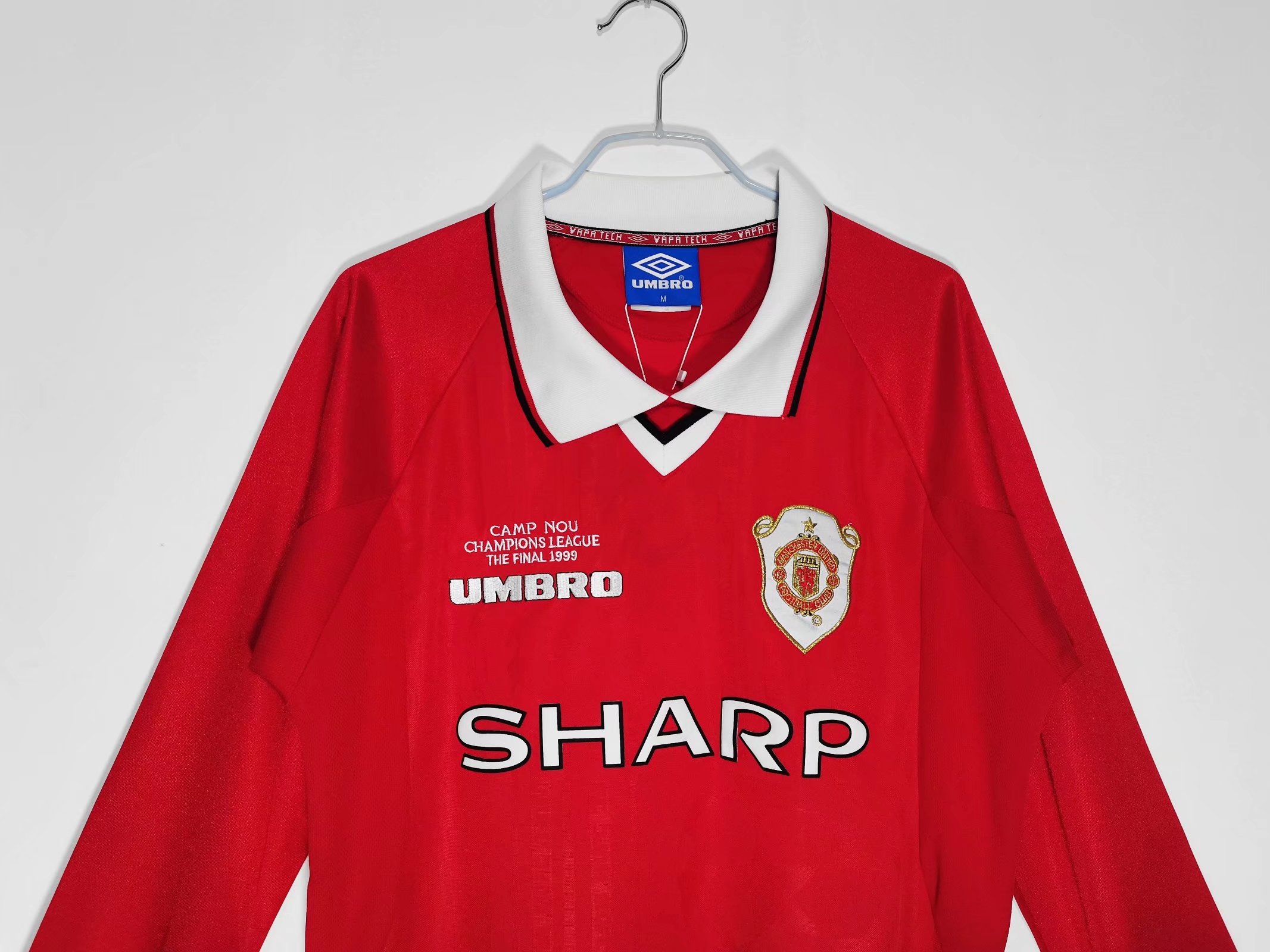 1999-00 Manchester United Home Long Sleeve Retro Jersey/99-00 曼联主场长袖