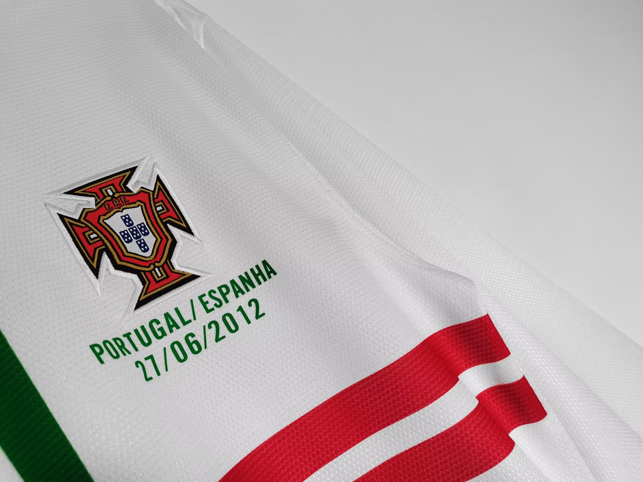 2012-13 Portugal Away Long Sleeve Retro Jersey/12-13 葡萄牙客场长袖