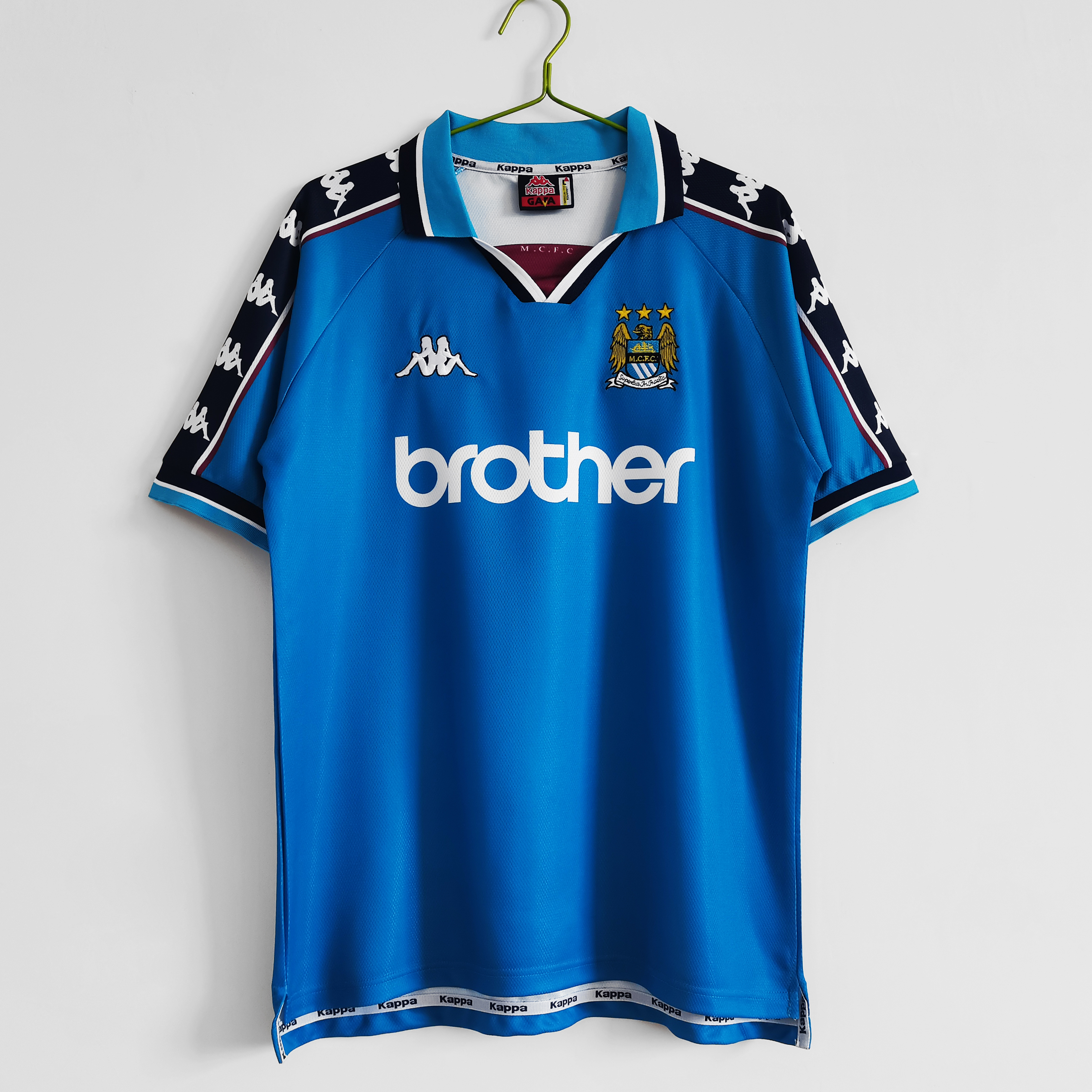 1997-98 Manchester City Home Retro Jersey/97-98 曼城主场