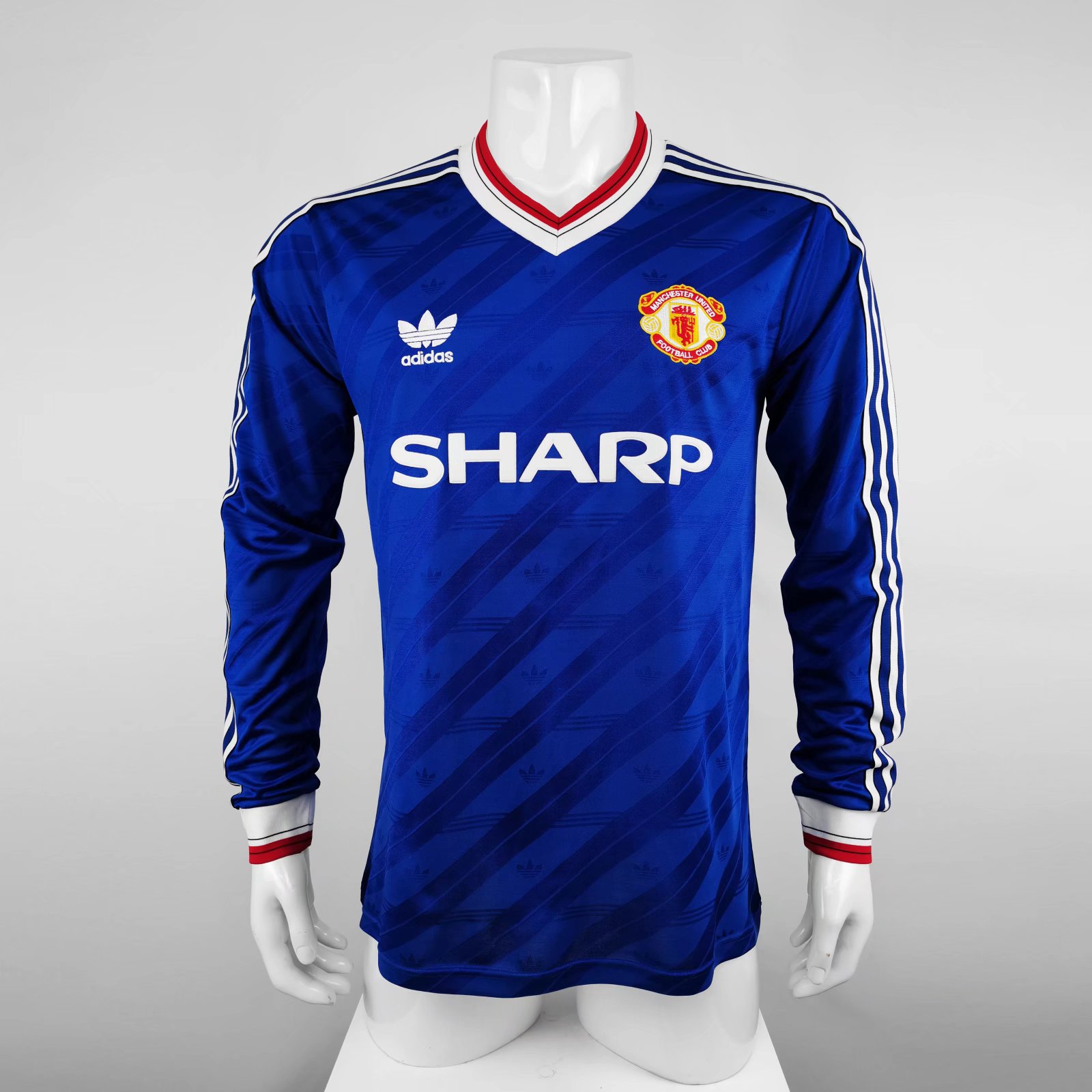 1986-88 Manchester United Third Long Sleeve Retro Jersey/86-88 曼联第二客场长袖