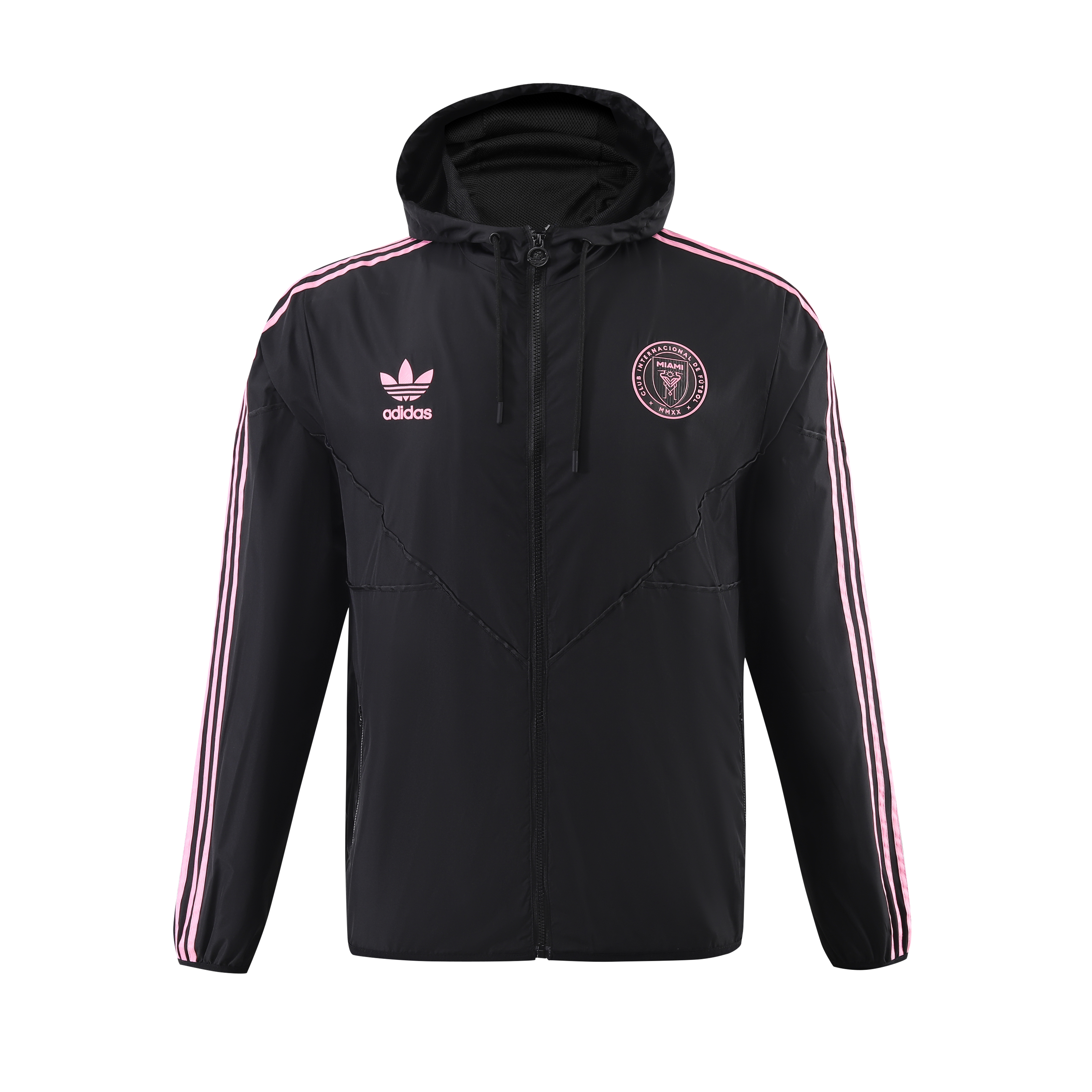 2023 Inter Miami Player Hooded Windbreaker S-XXL/2023迈阿密黑色球员版防风衣