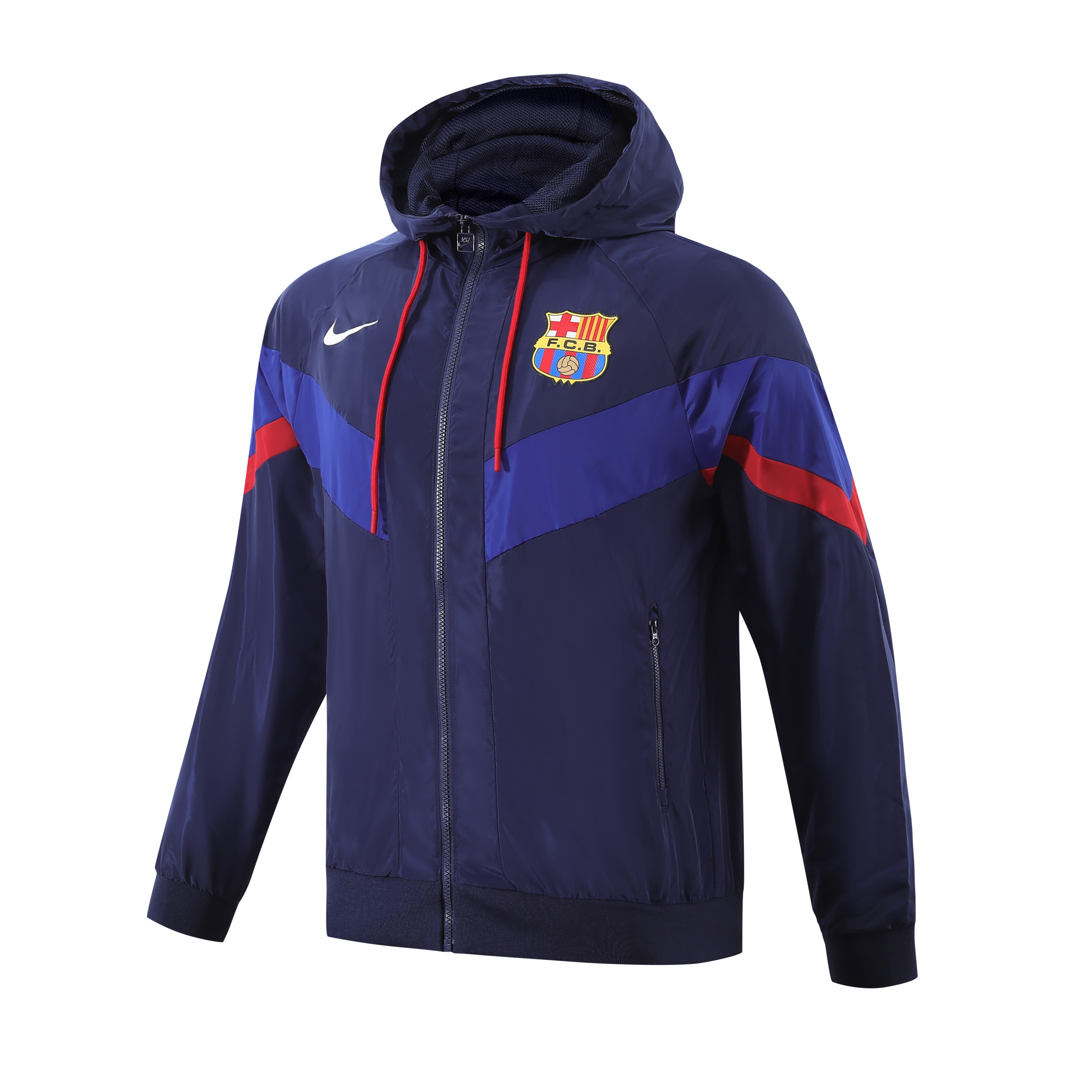 2023 Barcelona Player Hooded Windbreaker S-XXL/2023巴萨宝蓝球员版防风衣