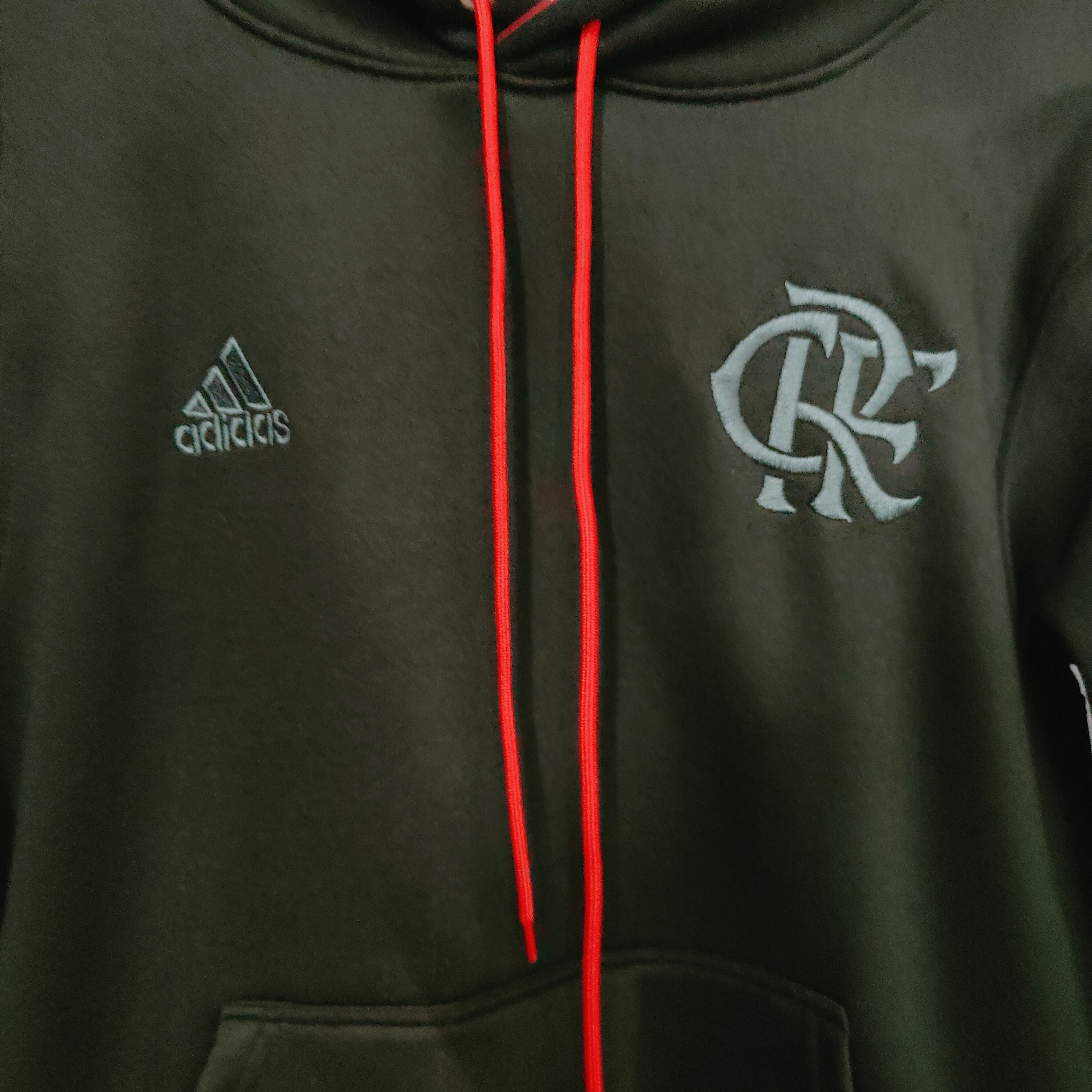 2023 Flamengo Fleece Hoodie/2023弗拉门戈加绒刺绣胸前广告