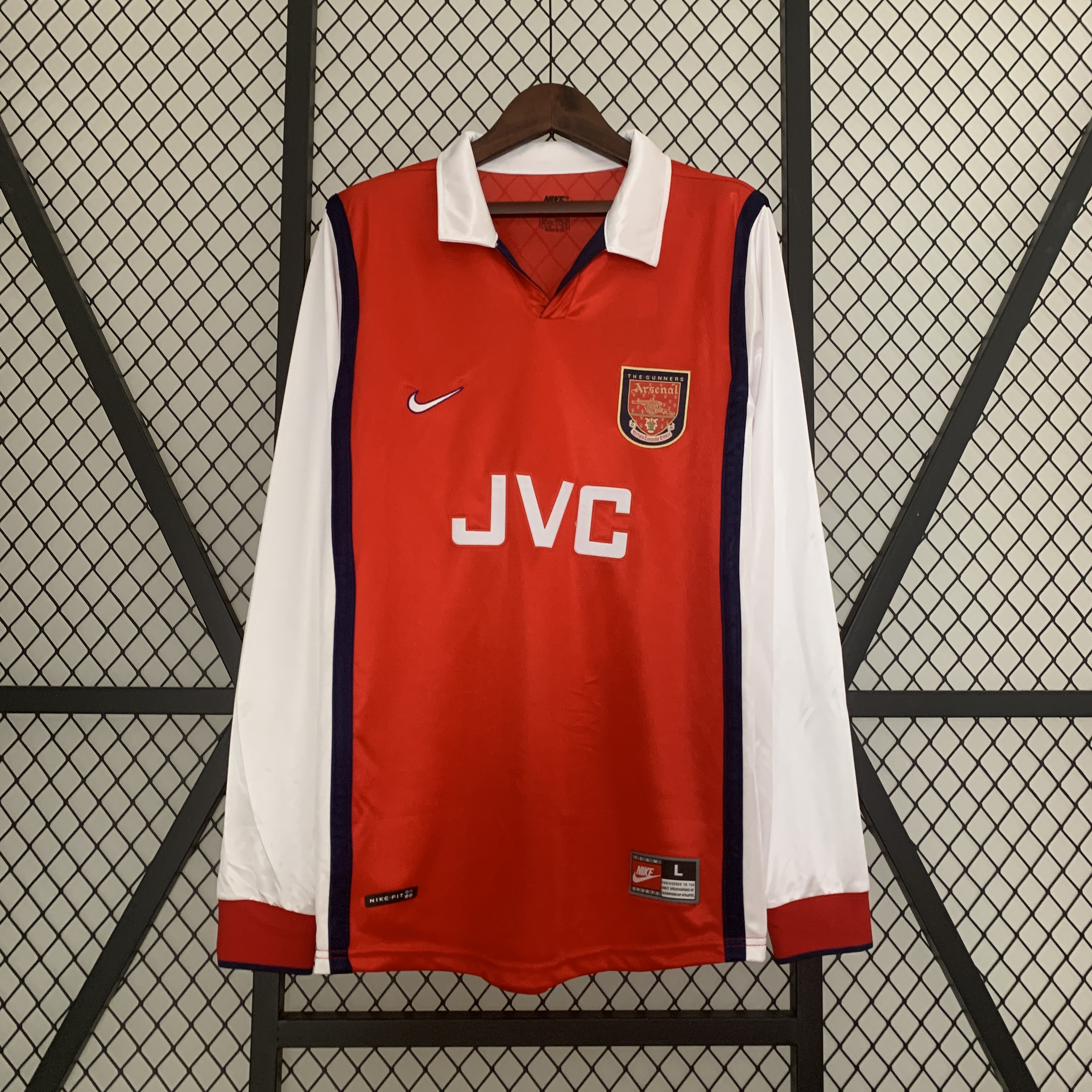 1998-99 Arsenal Home Long Sleeve Retro Jersey/98-99阿森纳主场长袖