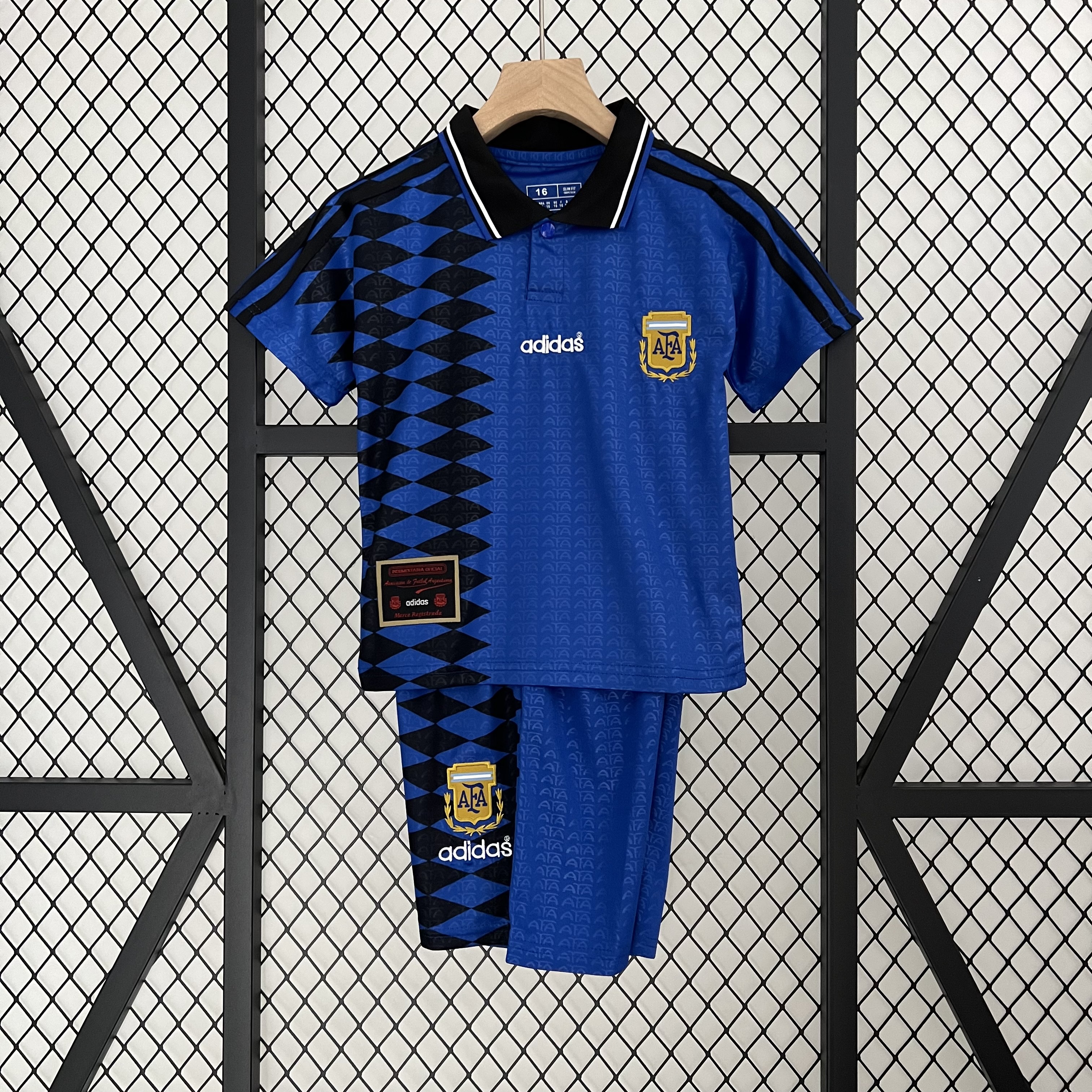 1994 Argentina Away Kids Kit/1994阿根廷客场童装