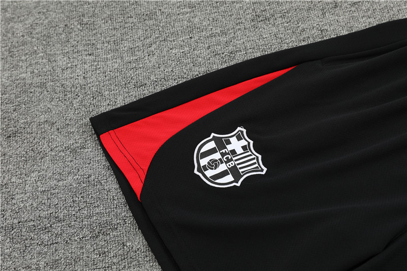24-25 Barcelona Short Sleeve Training Suit/24-25短袖训练服巴萨黑色