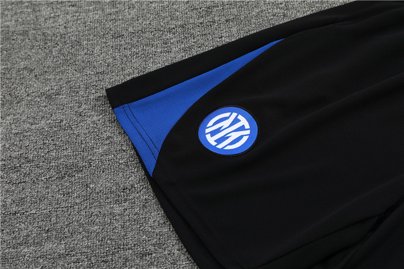24-25 Inter Milan Short Sleeve Training Suit/24-25短袖训练服国米黑色