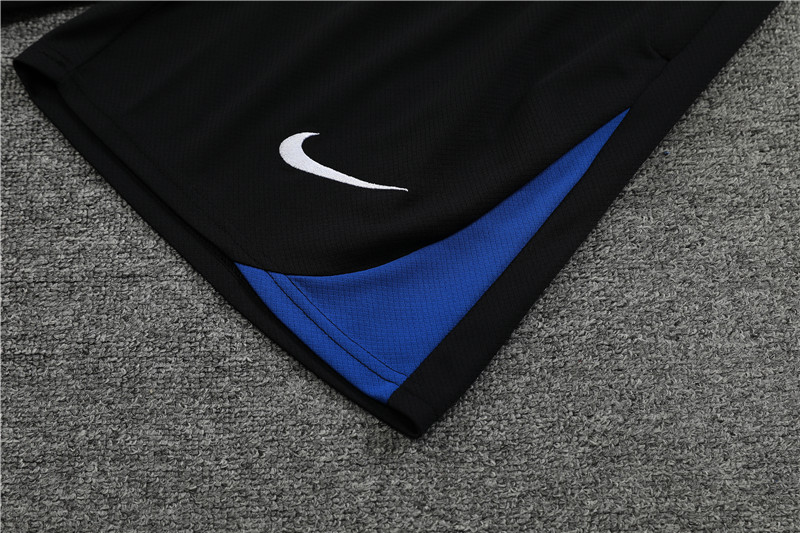 24-25 Inter Milan Short Sleeve Training Suit/24-25短袖训练服国米黑色