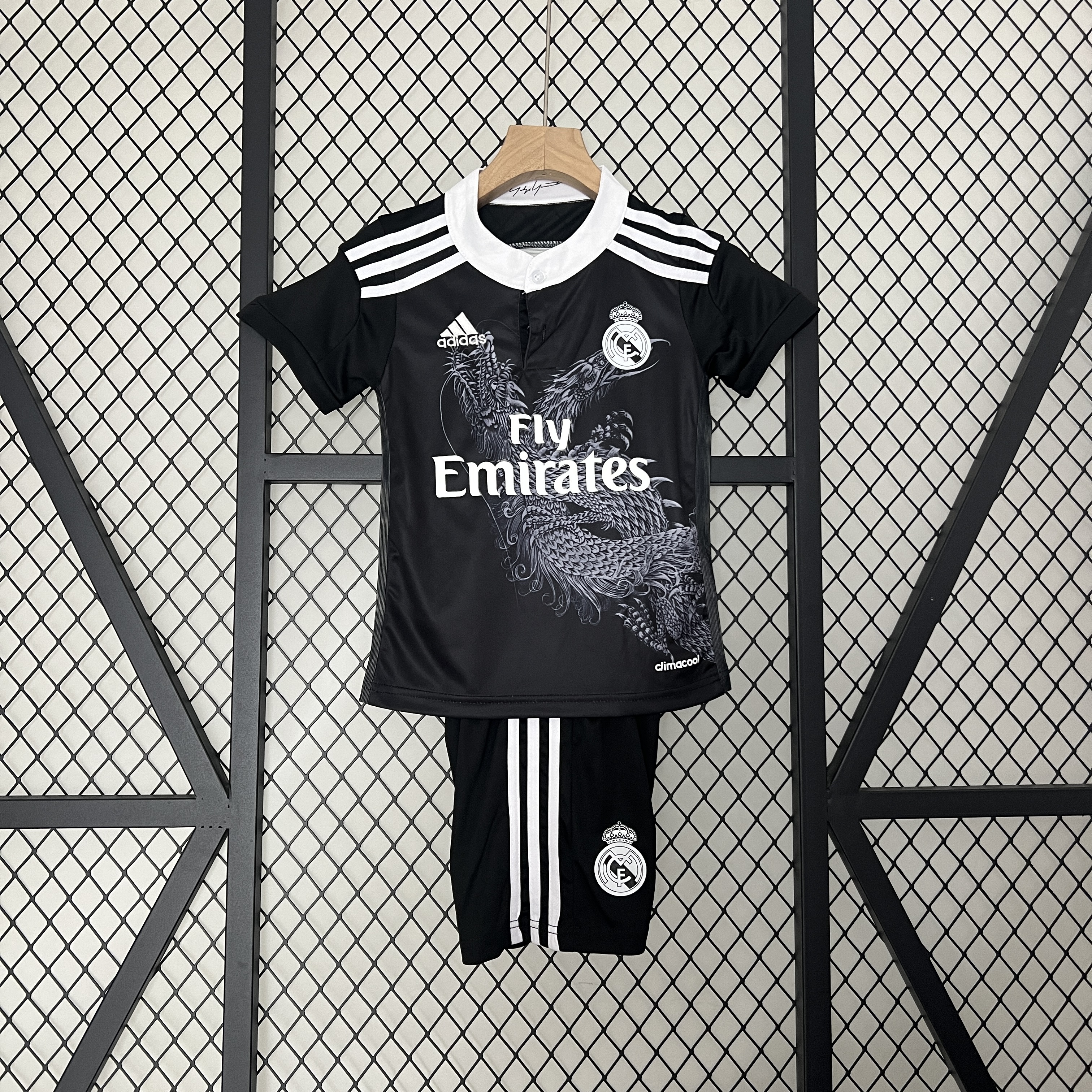 Retro 14-15 Real Madrid Third Kids Kit/14-15皇马第二客场童装