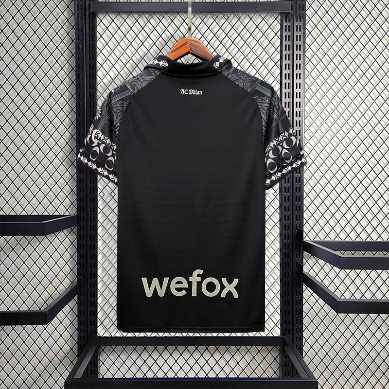 24-25 AC Milan Special Fans Jersey/24-25AC联名款特别黑色球迷版
