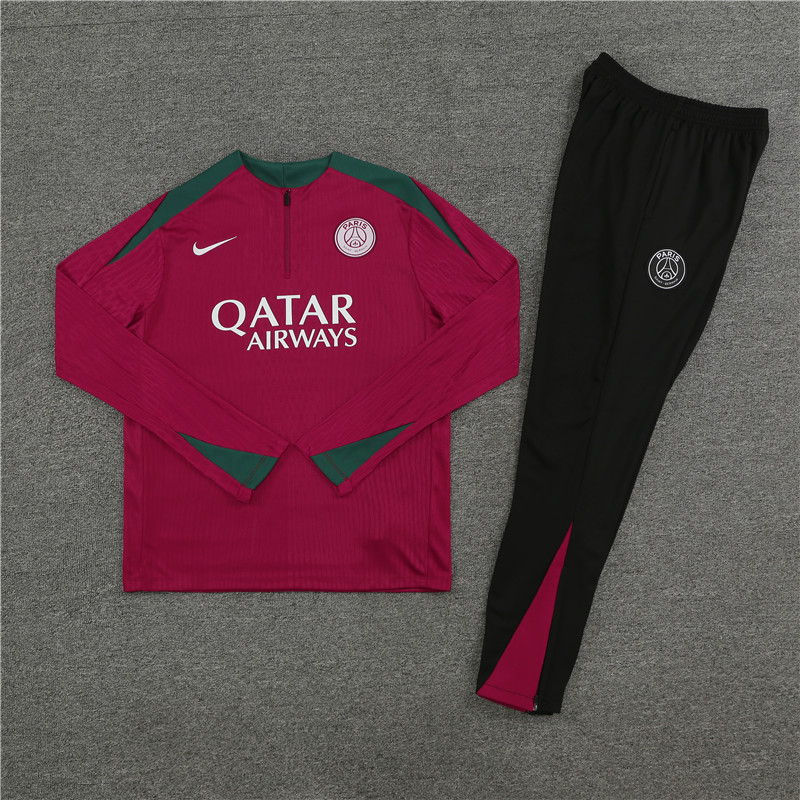 24-25 PSG Red Player Version Training Suit/24-25PSG巴黎半拉训练服,球员版