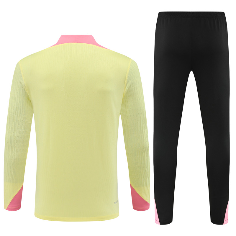 24-25 PSG Yellow Player Version Training Suit/24-25PSG巴黎半拉训练服,球员版