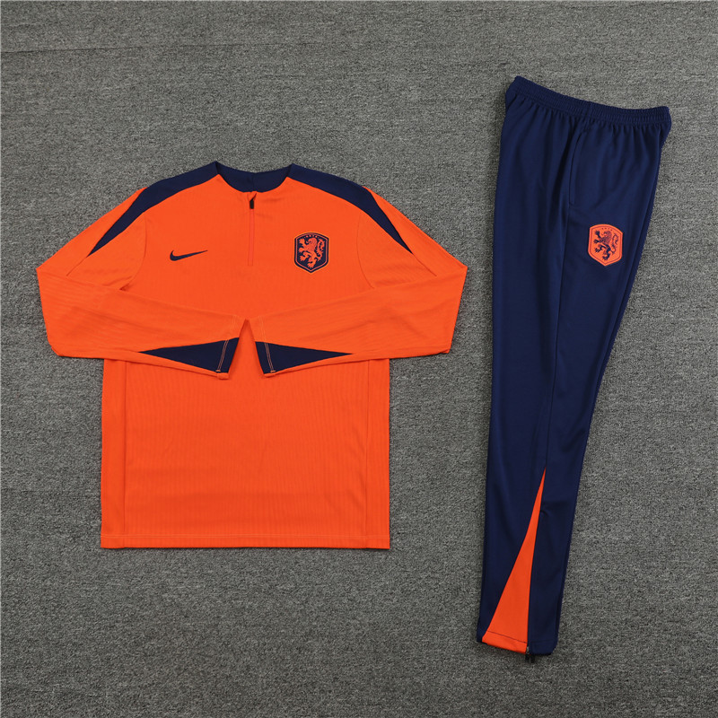 2024 HL Orange Player Version Training Suit/2024荷兰半拉训练服,球员版