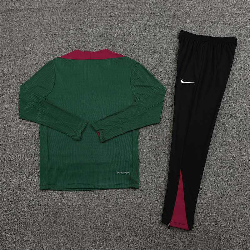 24-25 PSG Green Player Version Training Suit/24-25PSG巴黎半拉训练服,球员版