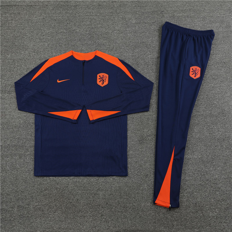 2024 HL Blue Player Version Training Suit/2024荷兰半拉训练服,球员版