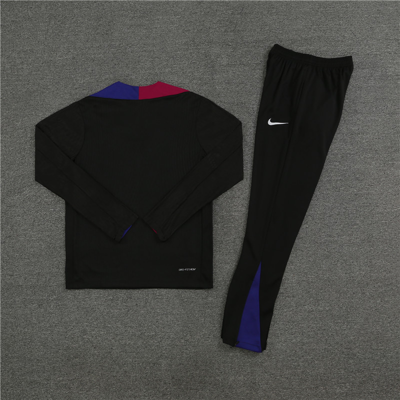 24-25 Barcelona Black Player Version Training Suit/24-25巴萨半拉训练服，球员版