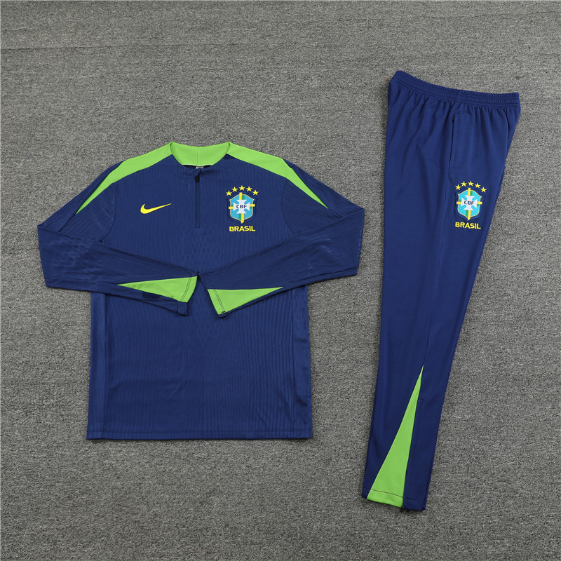 2024 Brazil Player Version Training Suit/2024巴西半拉训练服，球员版