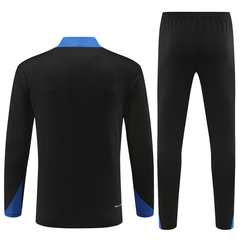 24-25 Inter Milan Black Player Version Training Suit/24-25国米半拉训练服,球员版