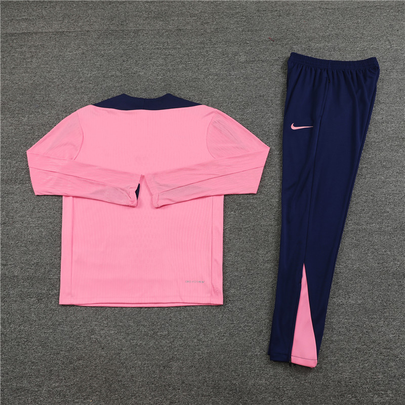 24-25 Atletico Madrid Pink Player Version Training Suit/24-25马竞粉色半拉训练服,球员版