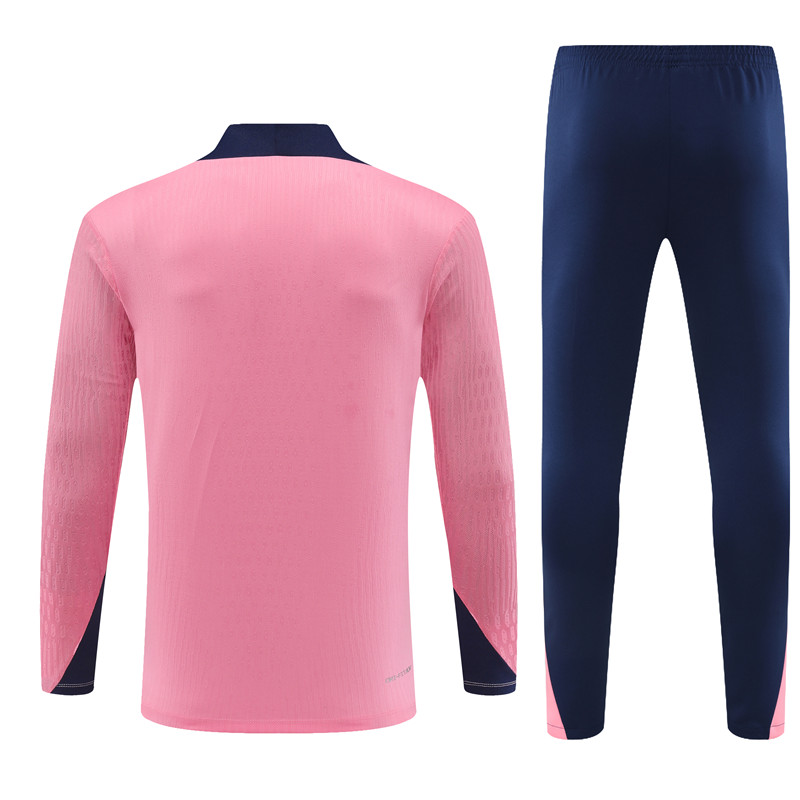 24-25 Atletico Madrid Pink Player Version Training Suit/24-25马竞粉色半拉训练服,球员版