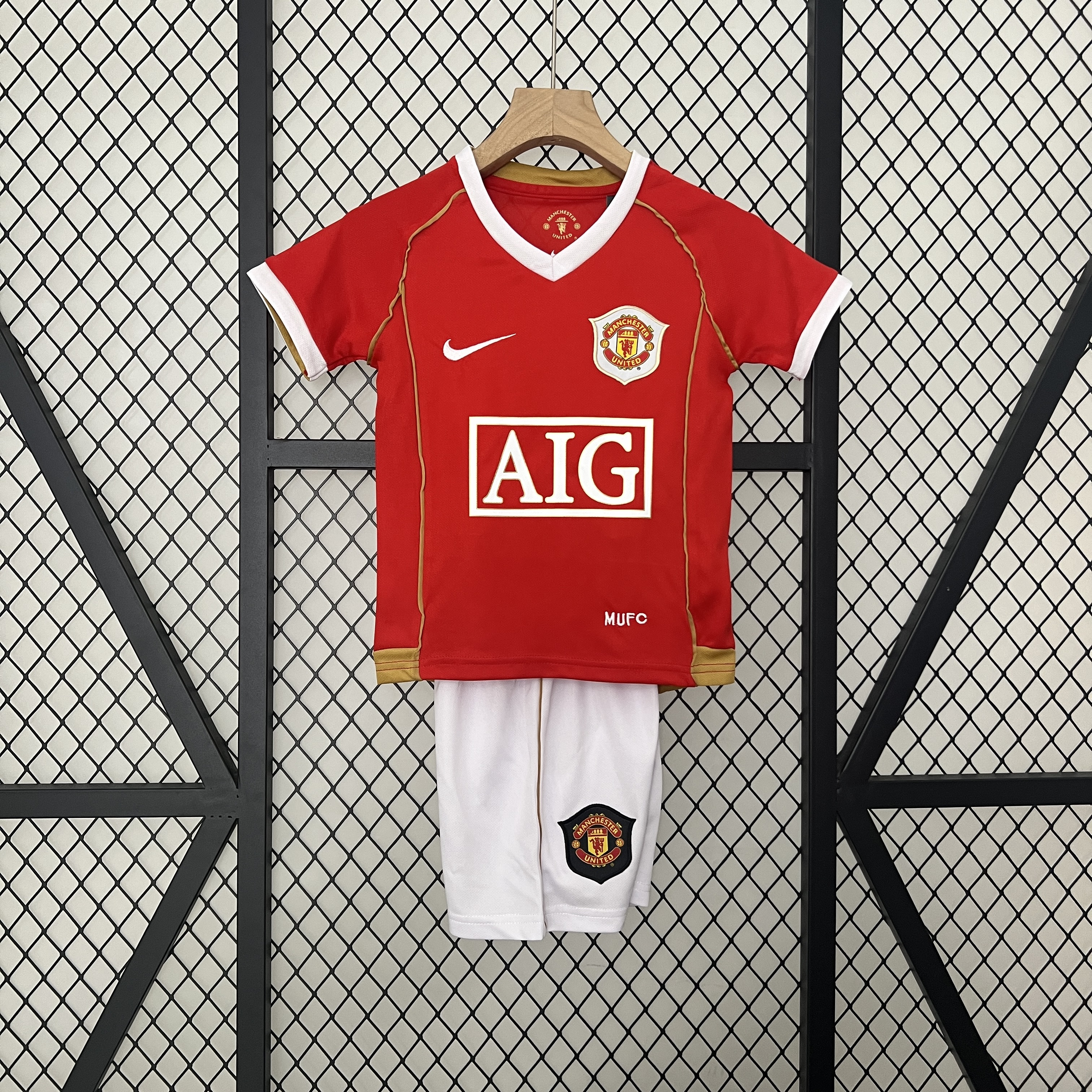 Retro 06-07 Manchester United Home Kids Kit/06-07曼联主场童装