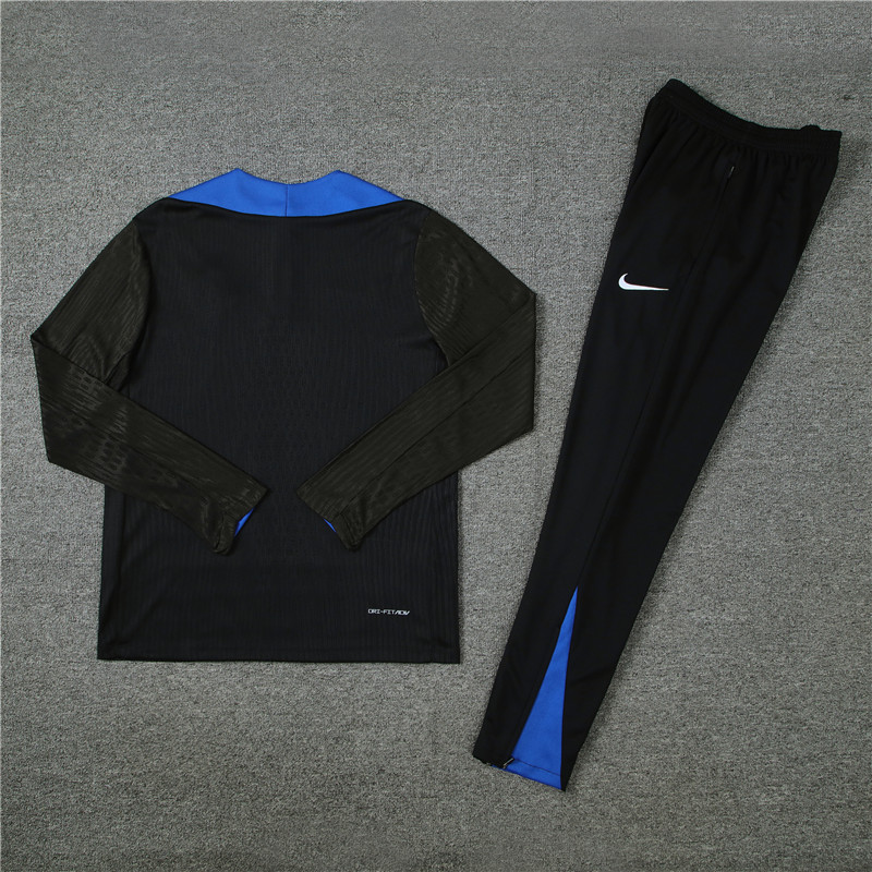 24-25 Inter Milan Black Player Version Training Suit/24-25国米半拉训练服,球员版