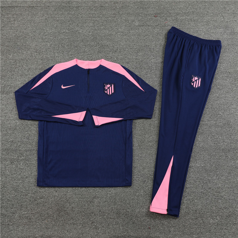 24-25 Atletico Madrid royal blue Player Version Training Suit/24-25马竞宝蓝色半拉训练服,球员版