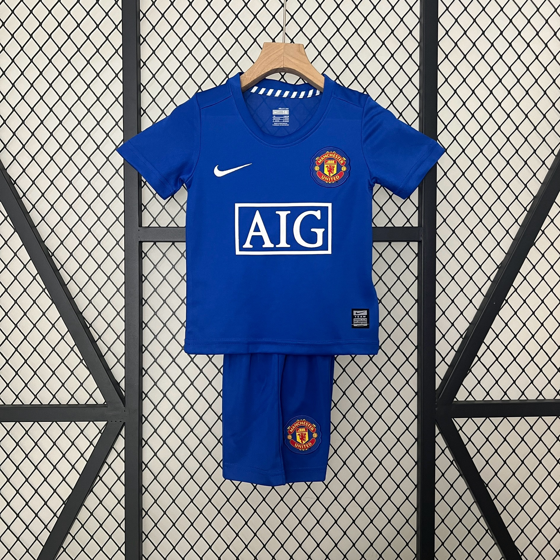 Retro 08-09 Manchester United Third Kids Kit/08-09曼联第二客场童装