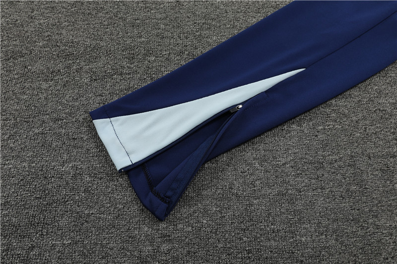 2024 France Blue Player Version Training Suit/2024法国蓝色半拉训练服，球员版