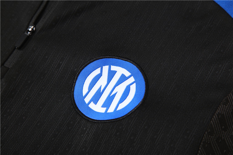 24-25 Inter Milan Black Player Version Training Suit/24-25国米半拉训练服,球员版