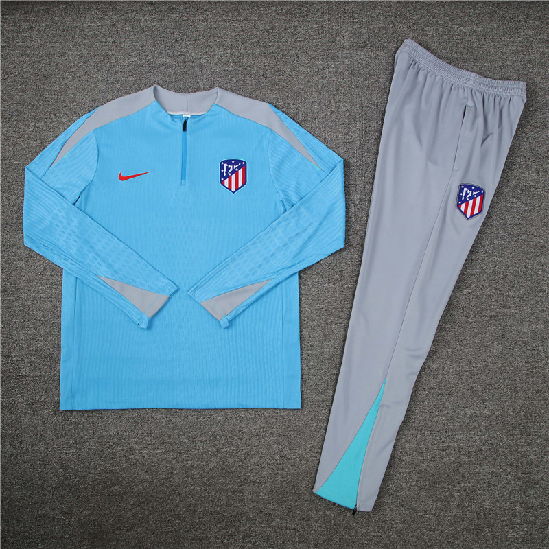 24-25 Atletico Madrid Player Version Training Suit/24-25马竞半拉训练服,球员版