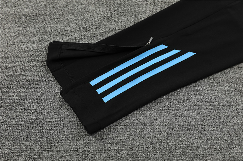 2024 Argentina Black Training Suit/2024阿根廷黑色半拉训练服