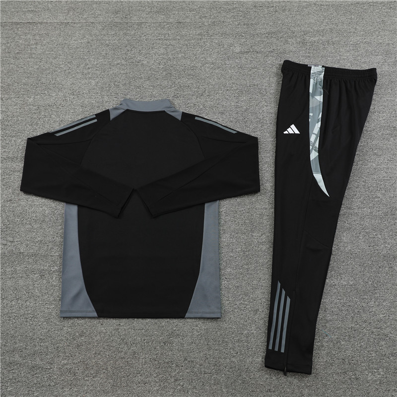 2024 Italy Black Training Suit/2024意大利黑色半拉训练服