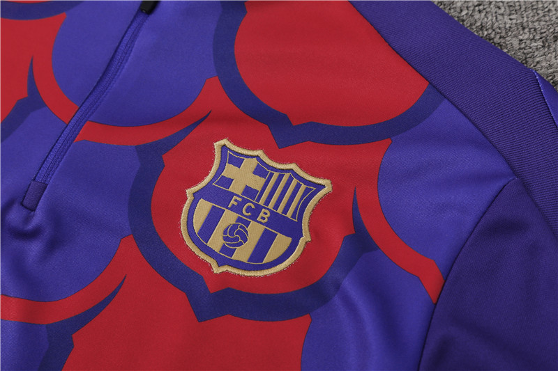 24-25 Barcelona Training Suit/24-25巴萨半拉训练服【迷彩款】
