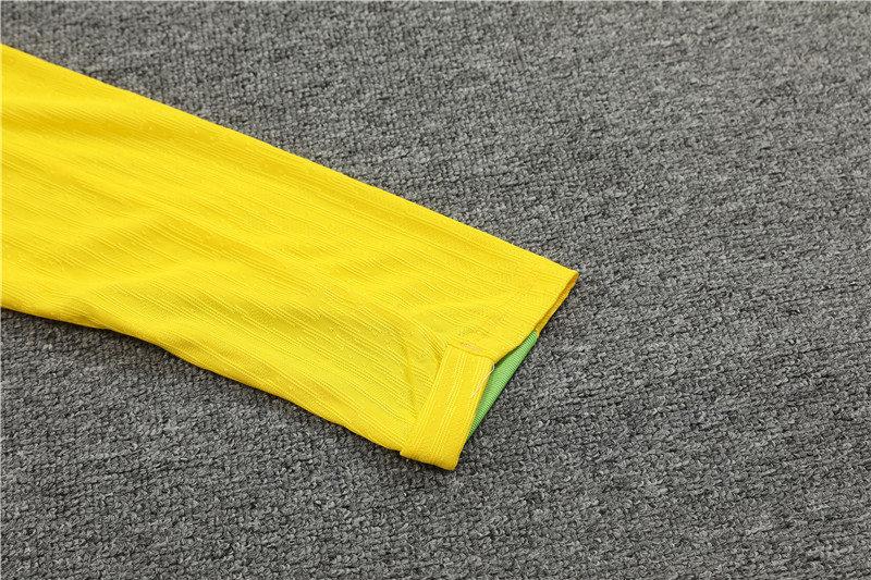 2024 Brazil Yellow Player Version Training Suit/2024巴西半拉训练服，球员版