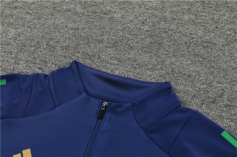 2024 Italy Blue Training Suit/2024意大利蓝色半拉训练服