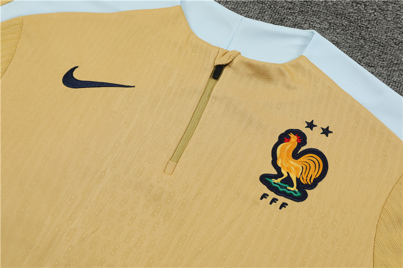 2024 France Player Version Training Suit/2024法国半拉训练服,球员版