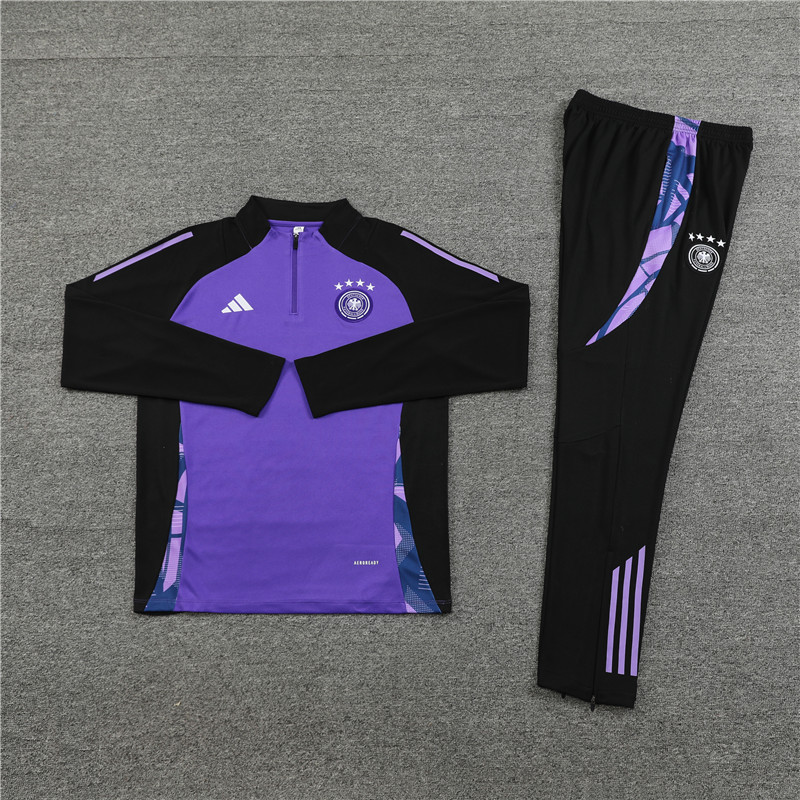 2024 Germany Purple Training Suit/2024德国紫色半拉训练服